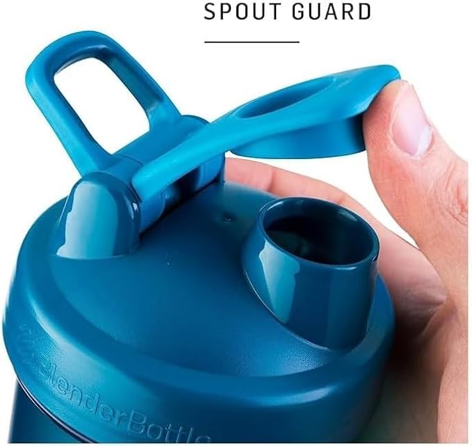 BlenderBottle Classic V2 Shaker Bottle Perfect for Protein Shakes and Pre Workout, 28-Ounce, Black, 2 Pack