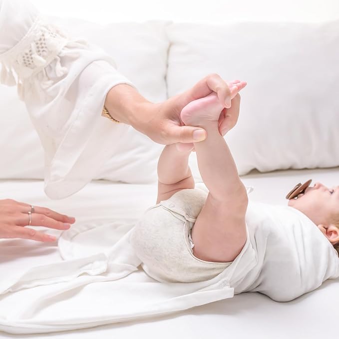 Baby Swaddle Sleep Sacks with Zipper - 3-Pack Newborn Swaddle Sack, Baby Swaddles Sleep Sack 0-3 Months, Wearable Blanket Baby, Baby Swaddle Blanket Wrap, Swaddle Sack, Easy Change Swaddle (Cloud)