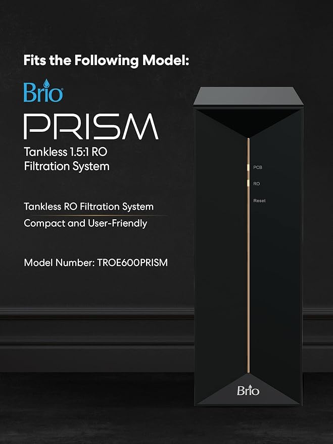 Brio PCB 3-Stage Water Filter Replacement for Filtration System TROE600PRISM (Pack of 2)