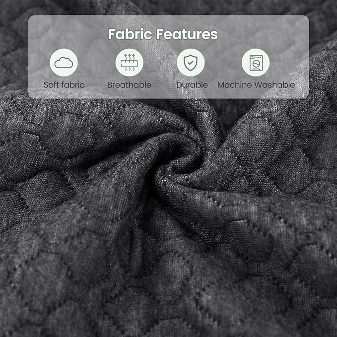 Bed Wedge Pillow Headboard/Bed Gap Filler/Mattress Gap King Size 76"×8"×6" Filler Firm Support Pillow to Fill The Gap (0-6") Between Your Headboard and Wall