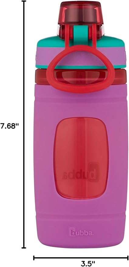 bubba Flo Kids Water Bottle, 16 Ounces (Pack of 1), Mized Berry with Watermelon
