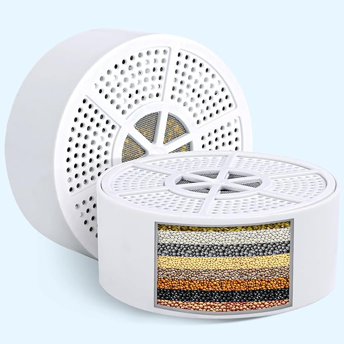 ASPMIZ Shower Filter Replacement Cartridge, Bath Filter for Tub Replacement for Healthier Softer Smoother Skin, Bathtub Water Purifier TubFilter Shower 8 Stages for Tub Faucet Replacement Cartridge