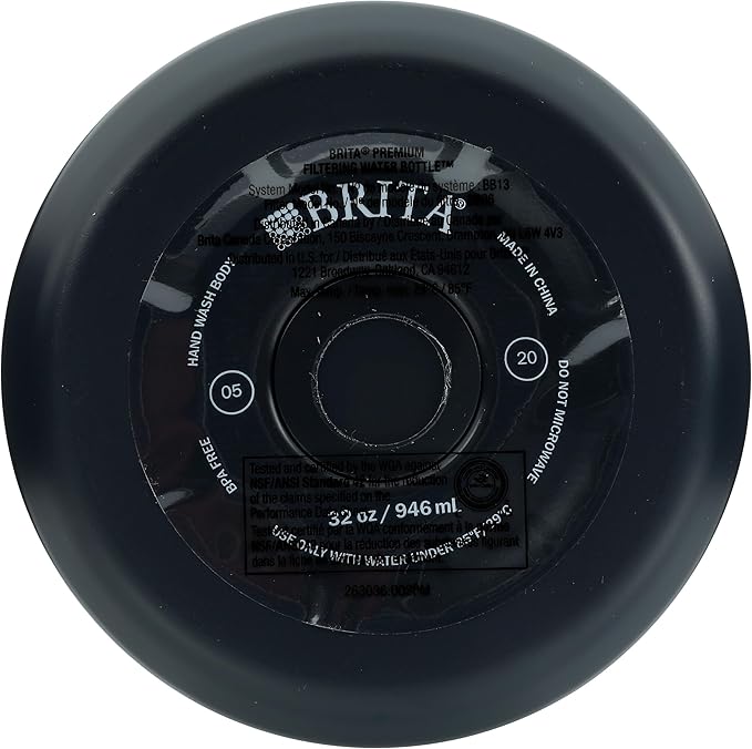 BRITA Stainless Steel Water Bottle with Filter Carbon 32oz, 1 EA