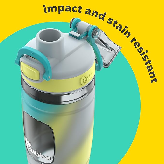 Bubba Kids Flo Silicone Sleeve and Wide Mouth, 16oz, 2-Pack Water Bottle, Medium, Light Stone; Light Stone Tie Dye