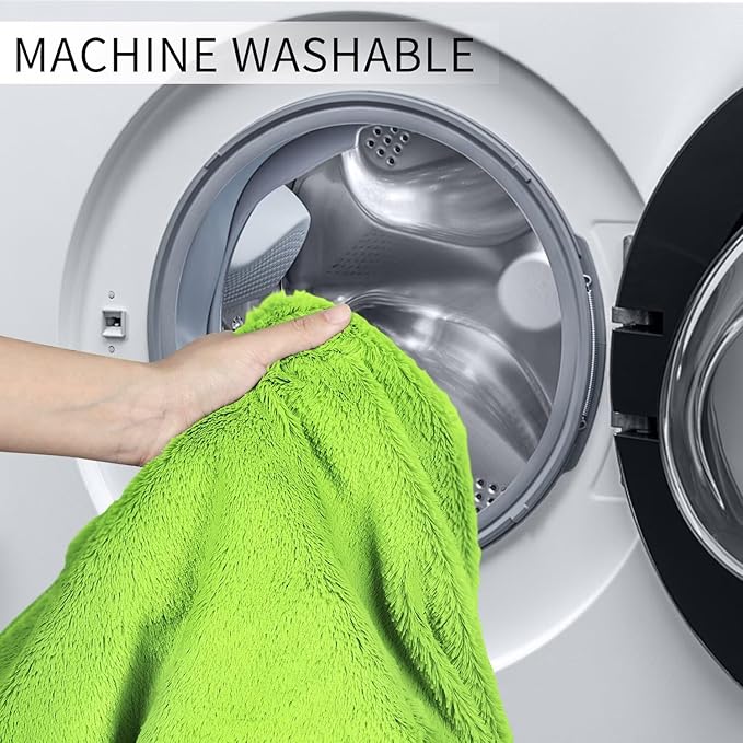 Bean Bag Chair for Adults 3FT,Soft Removable Cover for Teens/Girls Bedroom,Fluffy Giant Round Floor Beanbag Lounger Chairs (No Filler,Green)