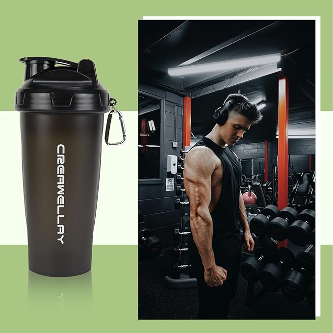 3 Pack Protein Shaker Bottle, 24 oz Protein Shaker Cup with Wire Shaker Ball for Pre Workout, Shake Bottle with Carrying Handle, BPA-Free & Dishwasher Safe (Black, Pink, Blue)