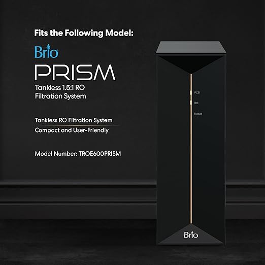Brio PCB 3-Stage Water Filter Replacement for Filtration System TROE600PRISM