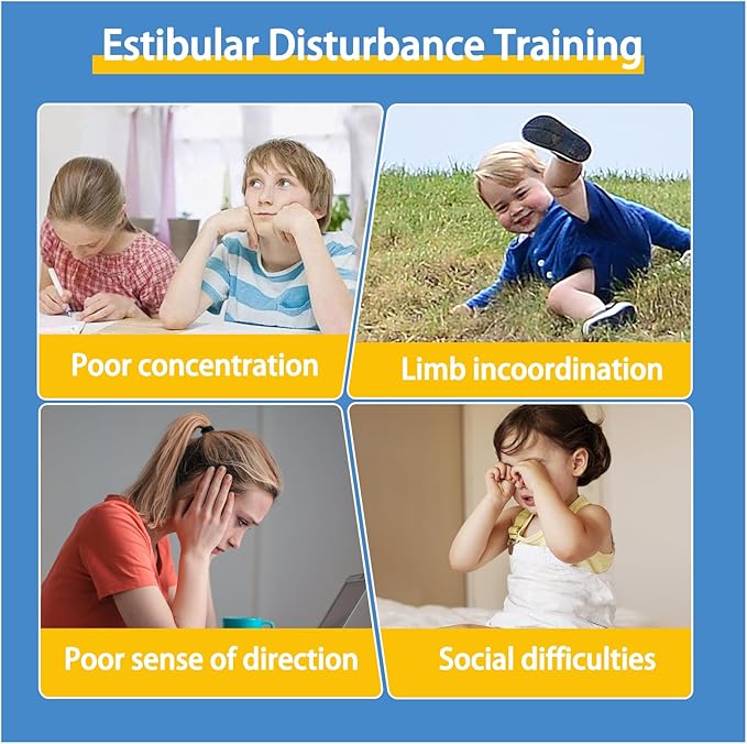 Autism Kids Swivel Chair, Spinning Chair for Kids Sensory, Kids Swivel Chair Sensory, Sensory Toy Chair, Carousel Spin Sensory Chair, Training Body Coordination (Yellow)