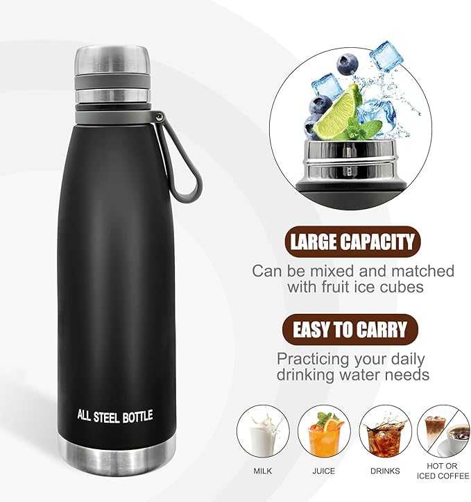 29oz Thermos for Hot and Cold Drinks, Coffee Thermos Water Bottle, Wide Mouth Thermal Cups- Leakproof Stainless Steel Insulated Thermos - Commute, Travel, and Picnic Friendly