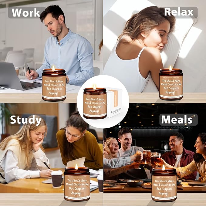 Auelife House Warming Gifts New Home, Housewarming Candle, Unique House Warming Gift, New House Gift, New House Candles for Home, Homeowner Gifts for Friend, Family, Women, Men