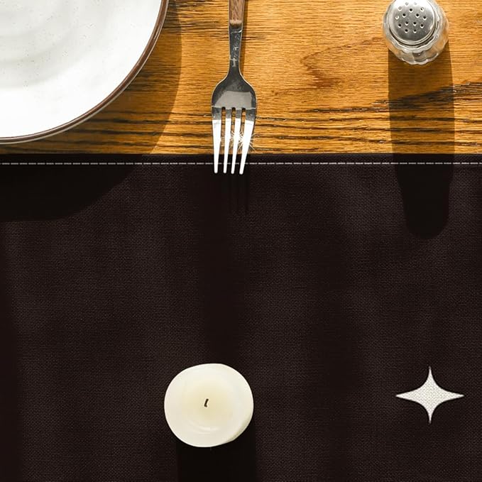 Artoid Mode Spooky Skeleton Spider Bone Halloween Table Runner, Holiday Kitchen Dining Table Decoration for Home Party Decor 13 x 108 Inch