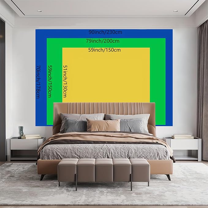 BSFHH Nature Tapestry Forest Tree Sea Cave Wall Hanging, Stream Through Rainforest Landscape Wall Art Tapestry for Bedroom Living room (Rainforest, 59" × 51", Unframed)