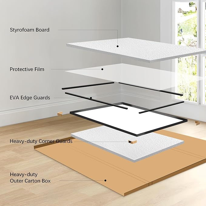 Black Bathroom Mirror, 30x36 Inch Rectangular Framed Mirror, Large Wall Mounted Bathroom Vanity Mirror Over Sink for Bedroom,Restroom, Living Room, Hangs Vertically or Horizontally