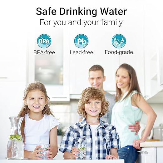 AQUA CREST Water Filter Replacement for All Waterdrop Pitchers, WD-PT-07, WD-PT-05, WD-PT-04, Reduces PFAS, Last Up to 3 Months or 200 Gallons (Pack of 2)