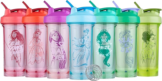 BlenderBottle Disney Princess Shaker Bottle Pro Series, Perfect for Protein Shakes and Pre Workout, 28-Ounce, Strongest Of Them All, Snow White