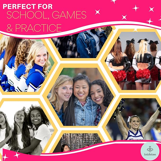 25 oz. Cheer Dance & Gymnastics Stainless Steel Water Bottle - Perfect Gifts for Cheerleaders, Dancers, Gymnasts & Coaches (Cheer Black)