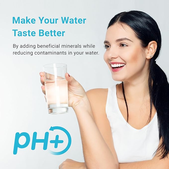 AQUA CREST Alkaline Water Filters Increase PH, ๐๐๐ ๐๐๐๐ฎ๐๐ ๐๐๐, Replacement for Zero Filter Pitchers and Dispensers, 6-Stage Filters Reduce Chlorine, 4-Pack