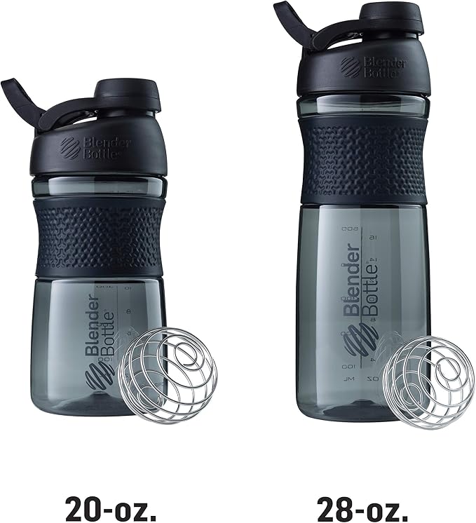 BlenderBottle SportMixer Shaker Bottle Perfect for Protein Shakes and Pre Workout, 20-Ounce, Teal