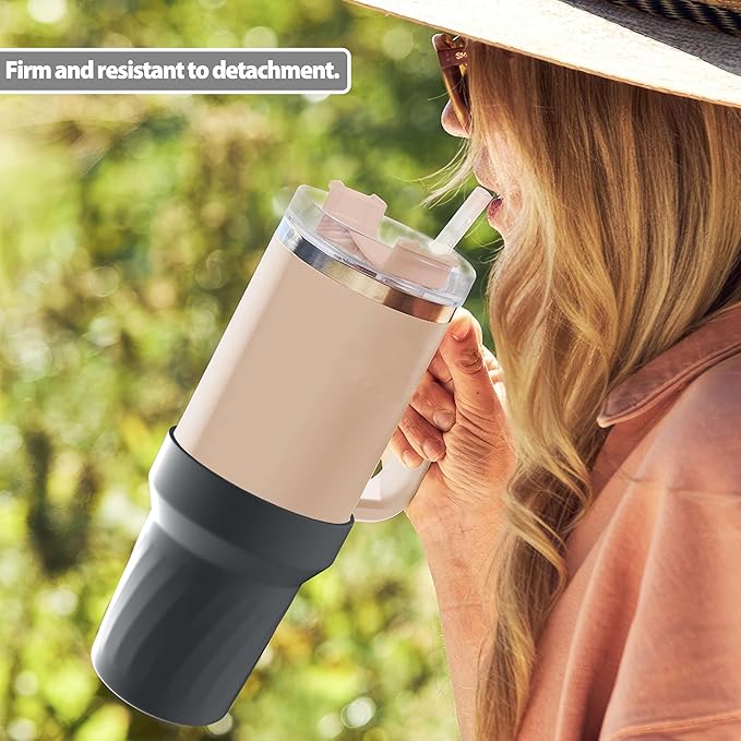 40oz Cup Accessories, Silicone Boot for 40oz Tumbler, Bottom Protector Cup Boot, Water Bottle Holder(Silicone Grey)