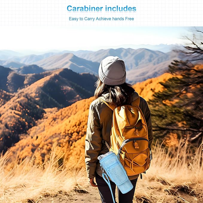 Bling Diamond Water Bottle Carrier Bag with Phone Pocket for Stanley 40/30 oz Tumbler with Card Holder,Neoprene Water Bottle Holder Pouch with Adjustable Strap for Stanley Cup Accessories