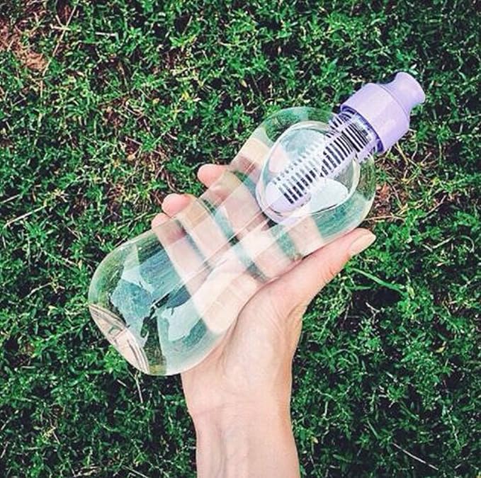 Bobble Classic Water Bottle, Filtered Water, BPA-Free Reusable Bottle, Soft Touch Carry Cap with Replaceable Carbon Filter for Sustainable Water and Hydration 34 oz (Lavender)