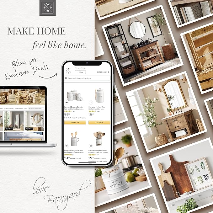 Barnyard Designs Natural Coco Coir Heavy Duty Backing Doormat - Large Cute Non-Slip Front Door Welcome Mat for Outside Entrance or Porch Entry, Brown (17x30, Paws)