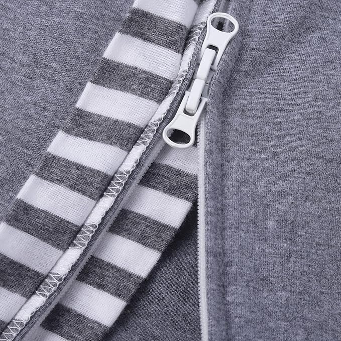 Baby Blanket Sack with Arms Free Design,Transition to Arms Free Wearable for Newborn Girl and Boy, Small 0-3Months,Grey Color