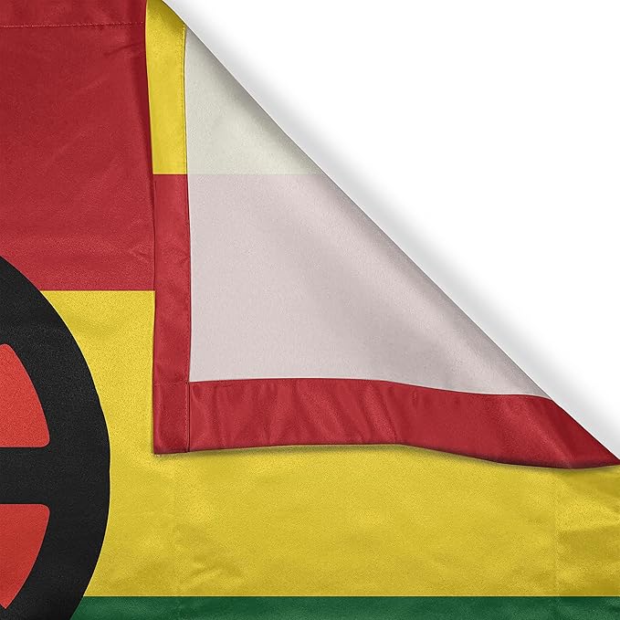 Ambesonne Rasta Long Kitchen Curtains, Iconic Barret Reggae and Jamaican Music Culture with Peace and Borders, Two Panels Drapes with Rod Pocket Room Decor, 55" x 45", Green Red