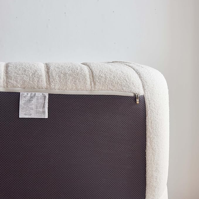 Bean Bag Chair for Adults, Oversized Loveseat Fireside Chair Comfy Lazy Floor Sofa, 2 Seater Lazy Sofa Couch Memory Foam Bean Bag for Living Room, Bedroom Apartment Office (Beige)