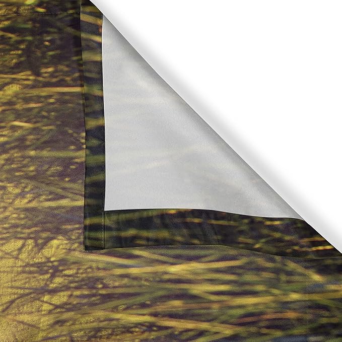 Ambesonne Wine Long Kitchen Curtains, Italy Tuscany Landscape Rural Vineyard Autumn Harvest Grapes Drink Viticulture, Two Panels Drapes with Rod Pocket Room Decor, 55" x 45", Black Taupe