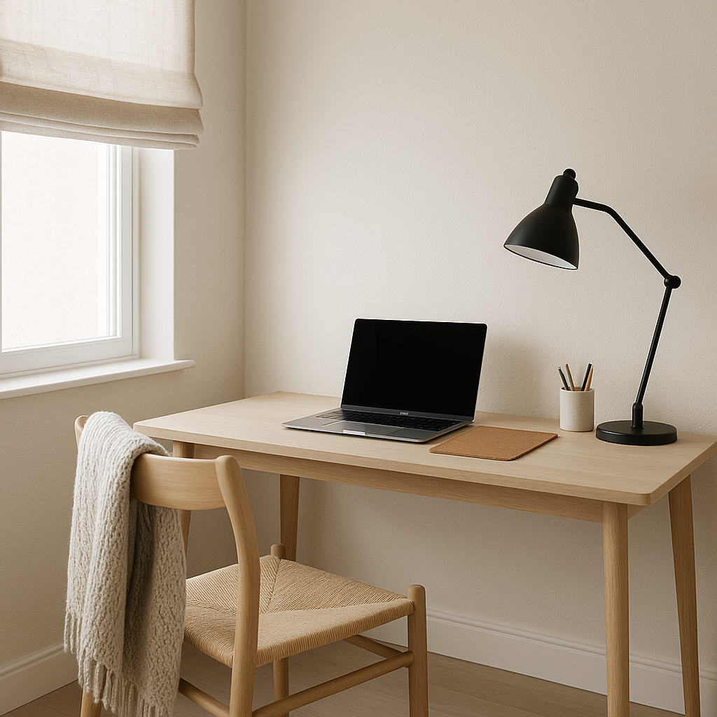 The Quiet Focus: 3 Minimalist Principles for a Natural Home Office