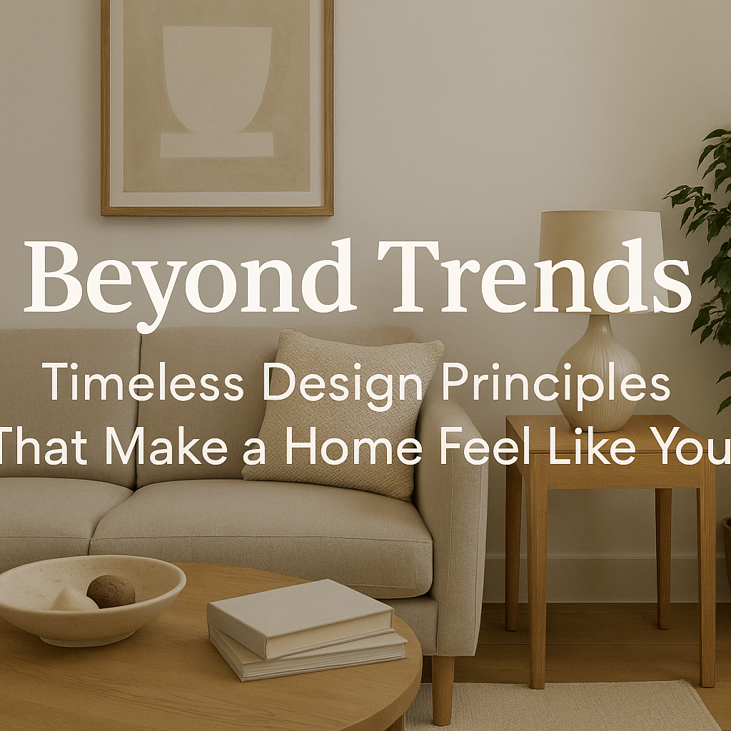 Beyond Trends: Timeless Design Principles That Make a Home Feel Like You