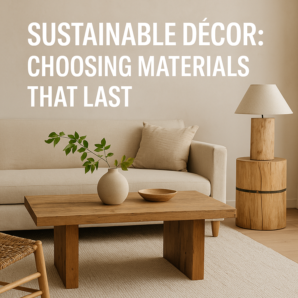 Sustainable Décor: Choosing Materials That Last