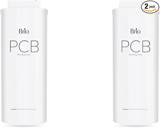 Brio PCB 3-Stage Water Filter Replacement for Filtration System TROE600PRISM (Pack of 2)