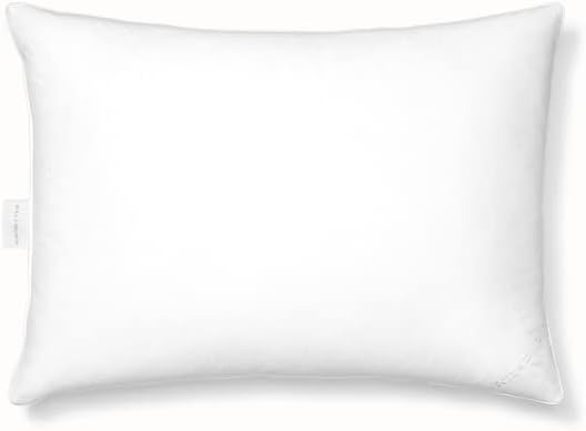 BOLL & BRANCH Down Chamber Pillow – Luxury 100% Organic Cotton Shell – Cleaner Cruelty Free US Down Bedding – Premium Comfort and Superior Head Support– Soft, Standard
