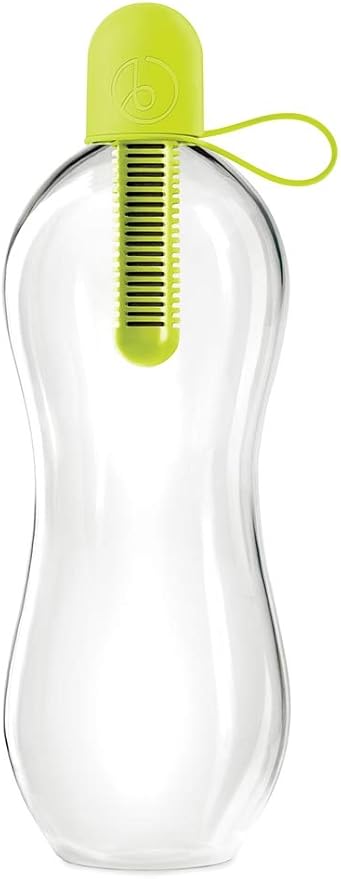 Bobble Classic Water Bottle, Filtered Water, BPA-Free Reusable Bottle, Soft Touch Carry Cap with Replaceable Carbon Filter for Sustainable Water and Hydration 34 oz (Lime)