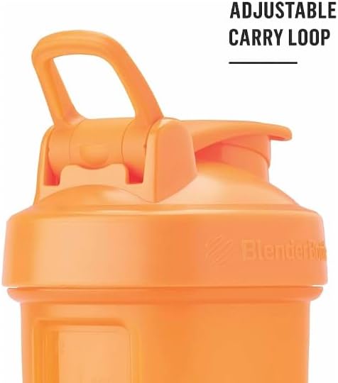 BlenderBottle Classic V2 Shaker Bottle Perfect for Protein Shakes and Pre Workout, 20oz, Full Color Tan