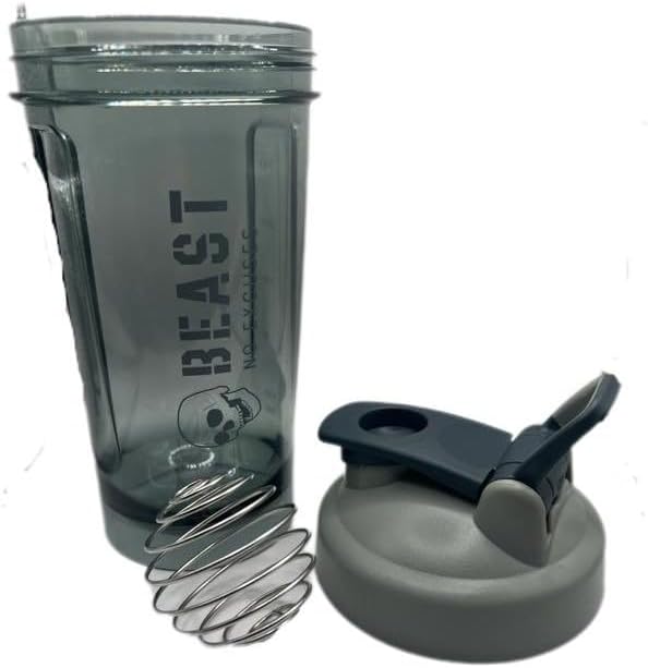 BEAST|No Excuses Shaker, the ultimate solution for effortlessly mixing your protein shakes to perfection., clear, LBW038