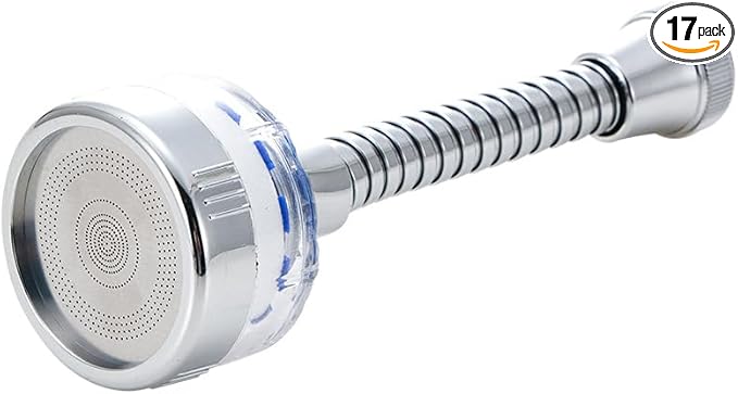 3 Pack Bathroom Sink Faucet Filter, 360 ° Rotating Faucet Filter with Extension Tube, Filtration Removes Chlorofluoride Heavy Metal Hard Water for Home Bathroom Kitchen