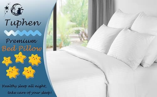 Bed Pillows for Sleeping: Queen Size Microfiber Pillows 2 Pack - Ultra Soft Breathable Down Alternative Pillows - Hotel Luxury Collection Pillows for Back Stomach or Side Sleepers (Queen)