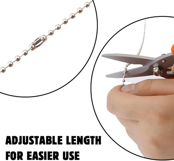 12Pcs White Ceiling Fan Pull Chain,Fan Pull Chain Extension,Pull Chain Extension,Ceiling Fan Pull Chain Extender,Pull Chain Light Fixture,Fan Chains Extensions,Pull Chains for Ceiling Fans and Lights