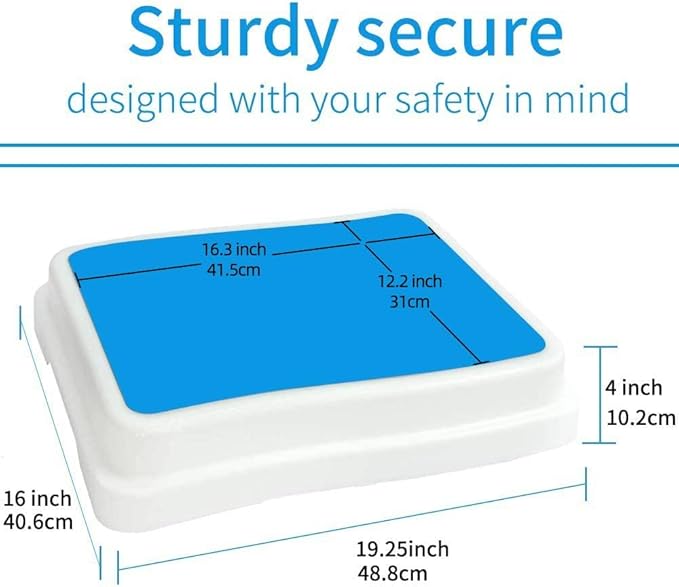 Bath Shower Step,Stackable Bathtub Non Slip Safety Step Stool, Indoor/Outdoor Handicap Wideing Hands Free Platform Medical Portable Stack-Able, for High Beds, Kitchens,Bathroom.