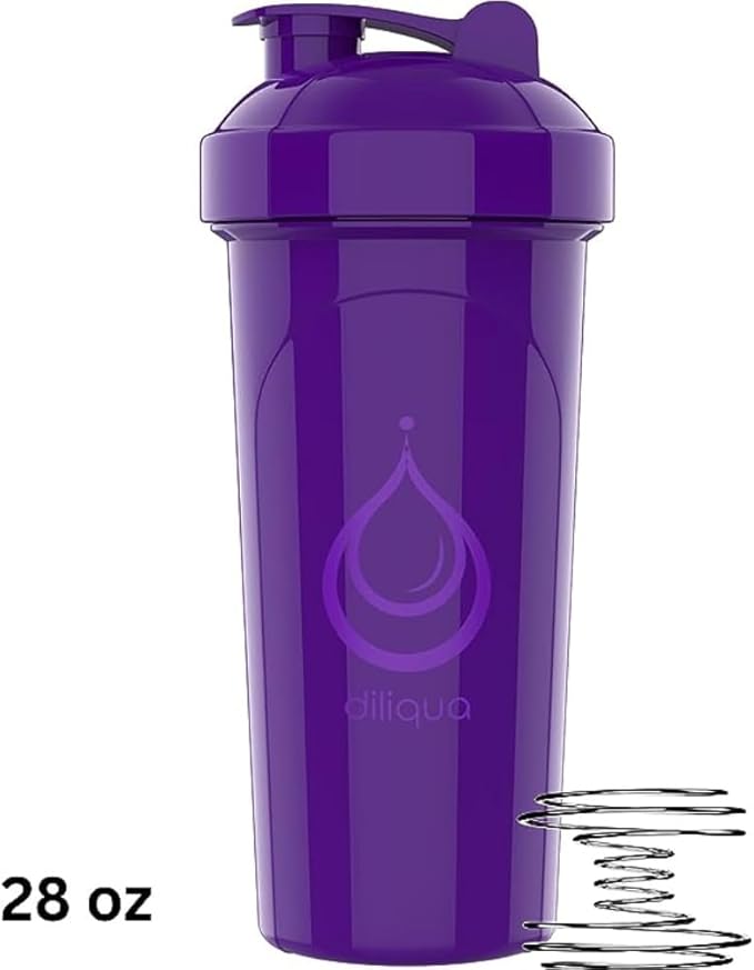 '-2 PACK- 28 oz & 20 oz Shaker Bottles for Protein Mixes | BPA-Free & Dishwasher Safe |small protein shaker bottle | Shaker Cups for protein shakes | Blender Shaker Bottle Pack