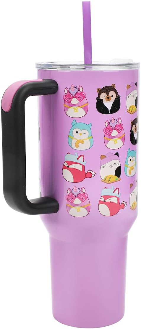 Bioworld Squishmallows Favorite Characters 40 Oz Stainless Steel Tumbler