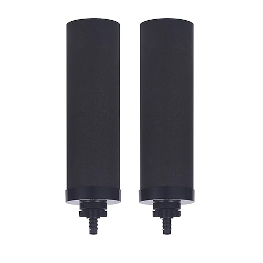 7.5" Black Carbon Filter, Replacement for Berkey® BB9®-2 Black Filters, ProOne® G2.0 Filters, Berkey® Gravity Water Filter System and Waterdrop® King Tank Series(Pack of 2)