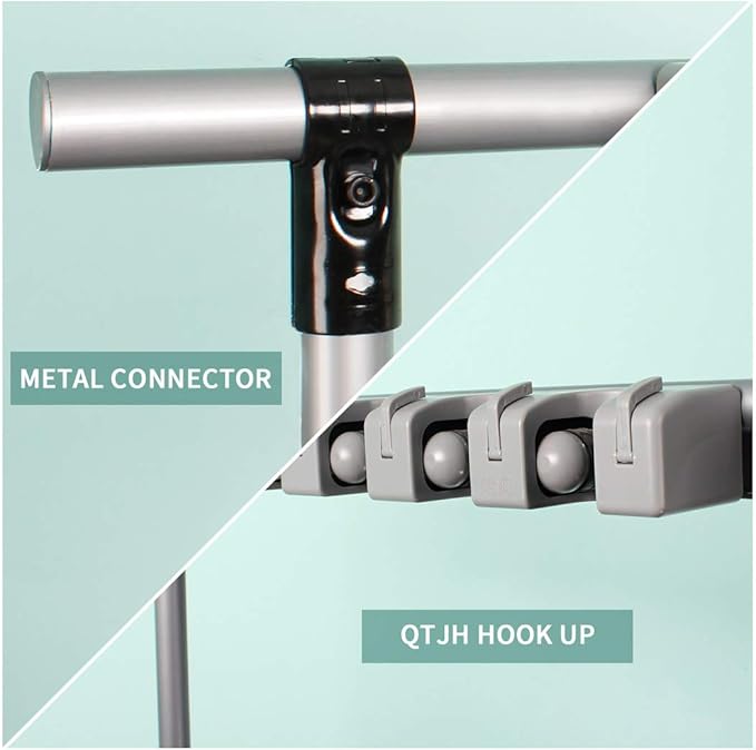 Broom Mop Holder Floor-Mounted mop Rack Cleaning Tool storage for laundry room closet organizer (6racks)