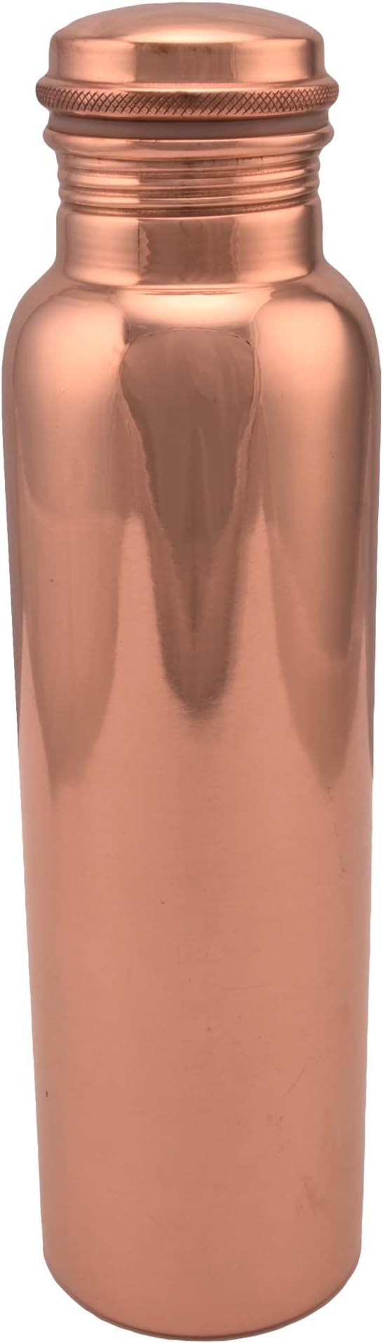 Aquatic Copper Water Bottle 34oz - Leak Proof - Ayurvedic Copper Bottle -Perfect Ayurvedic Copper Vessel for Sports, Fitness, Yoga - Natural Health Benefits - Plain - Made in India