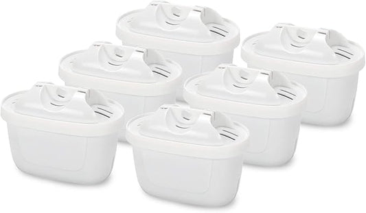 6-Pack Mavea Water Filter Replacement for MAVEA Pitcher 1001122,1001495 LEVOIT Pitcher,Brita Mavea Maxtra, Maxtra+ and more brand of Water filter Pitcher
