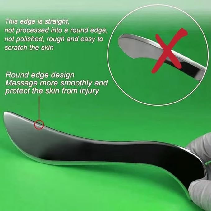 3 in 1 Professional IASTM Massage Tool Set, Stainless Steel Muscle Scraper, Physical Therapy Tools for Soft Tissue