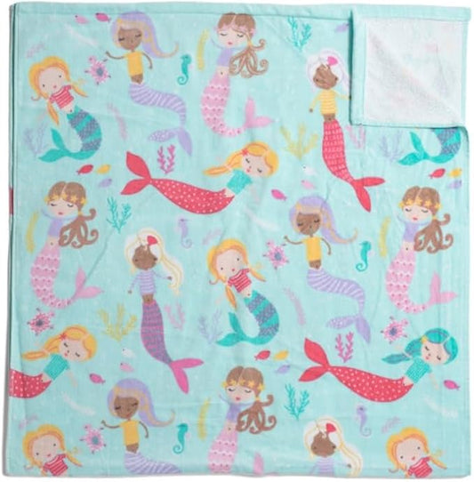 Boys Girls Beach Swim Towel (Whimsical Mermaids), Large